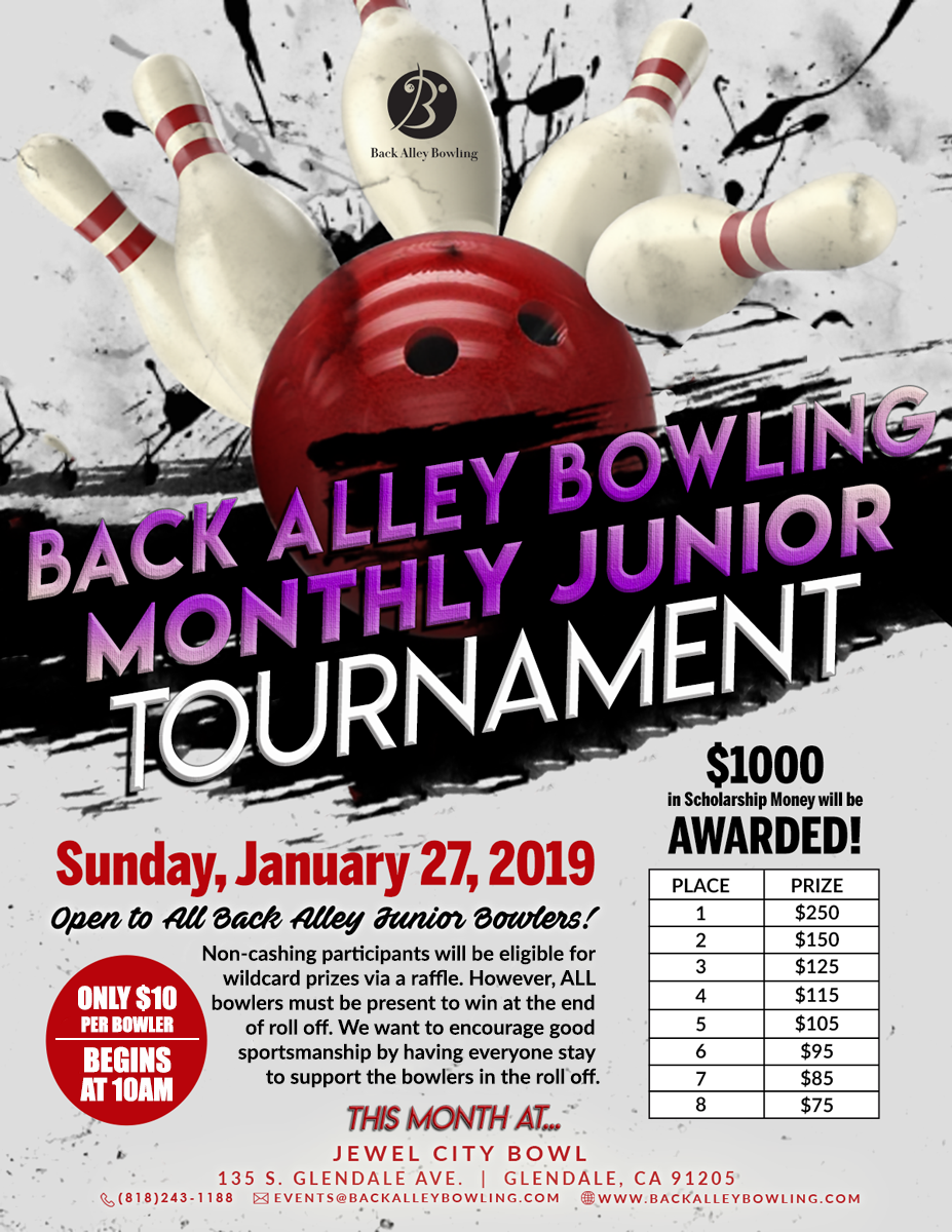 Back Alley Bowling Monthly Junior Tournament